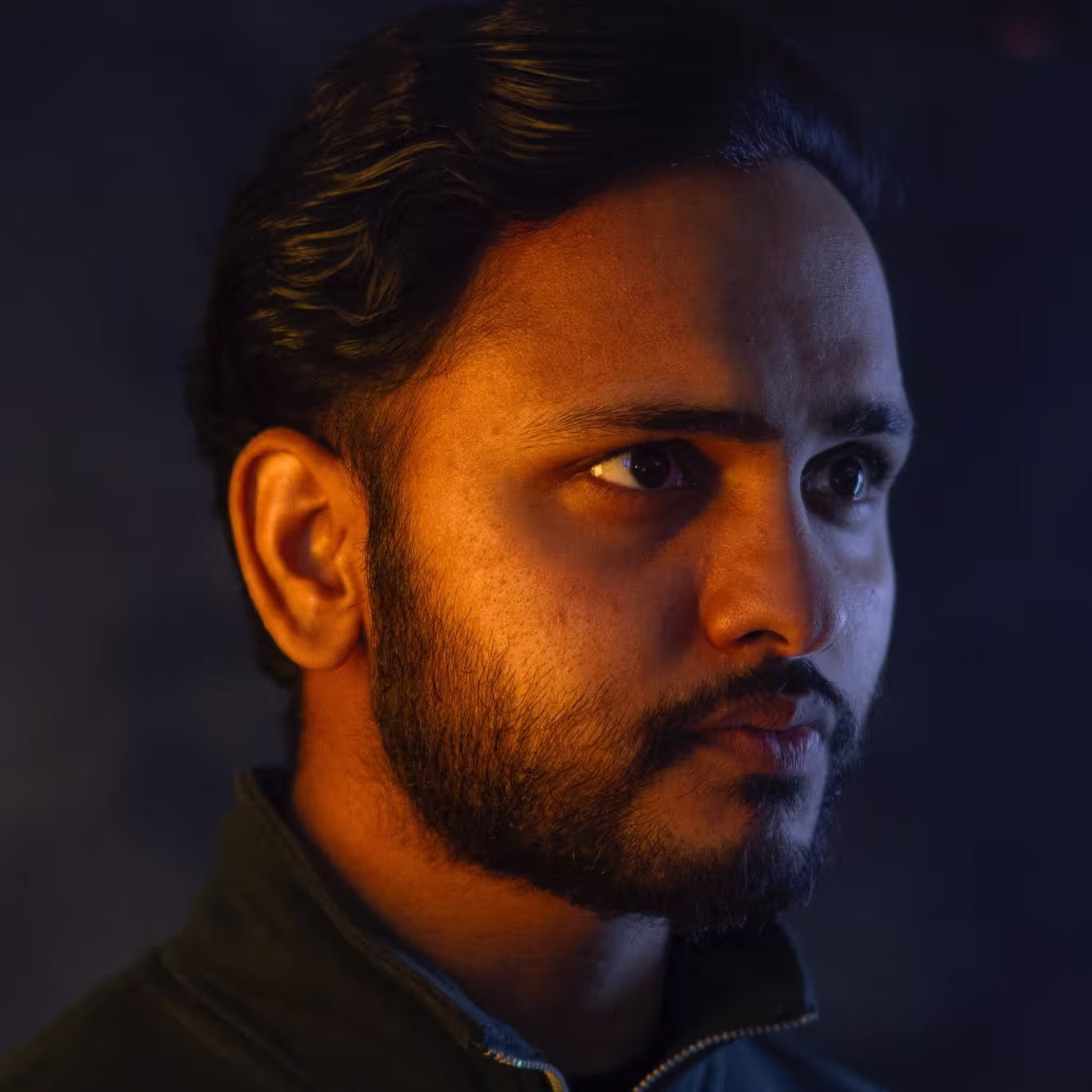 Person doing a monologue.